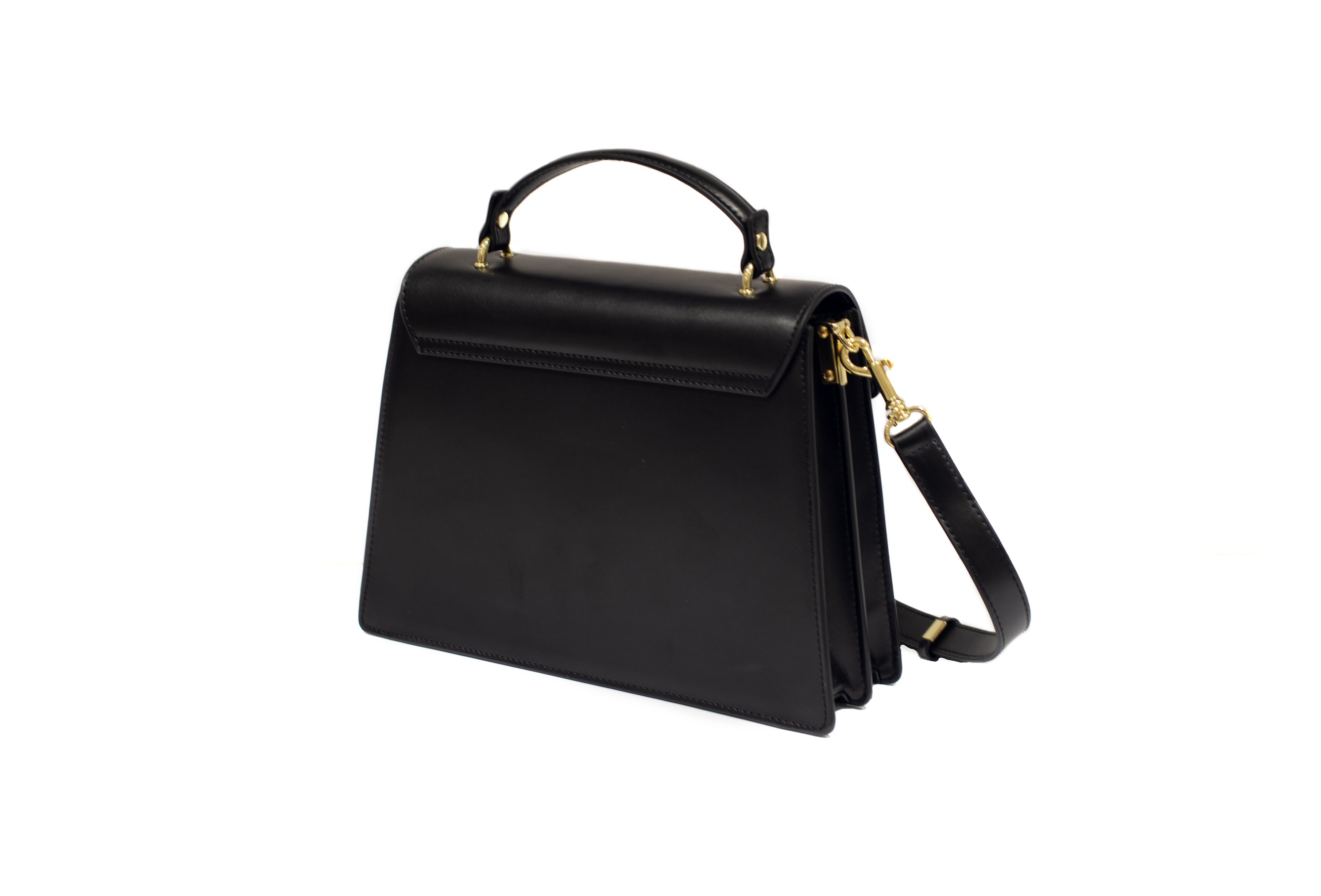 Amelia Hunt: Black classic handbag