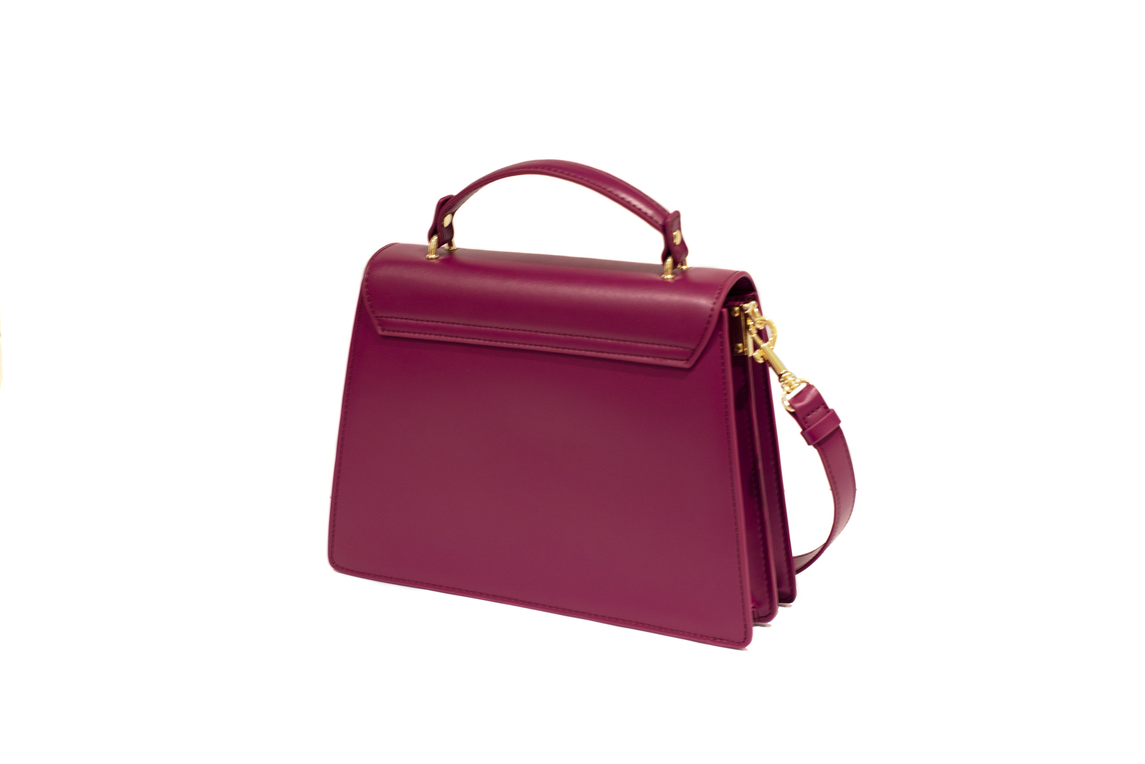 Amelia Hunt: Burgundy classic handbag