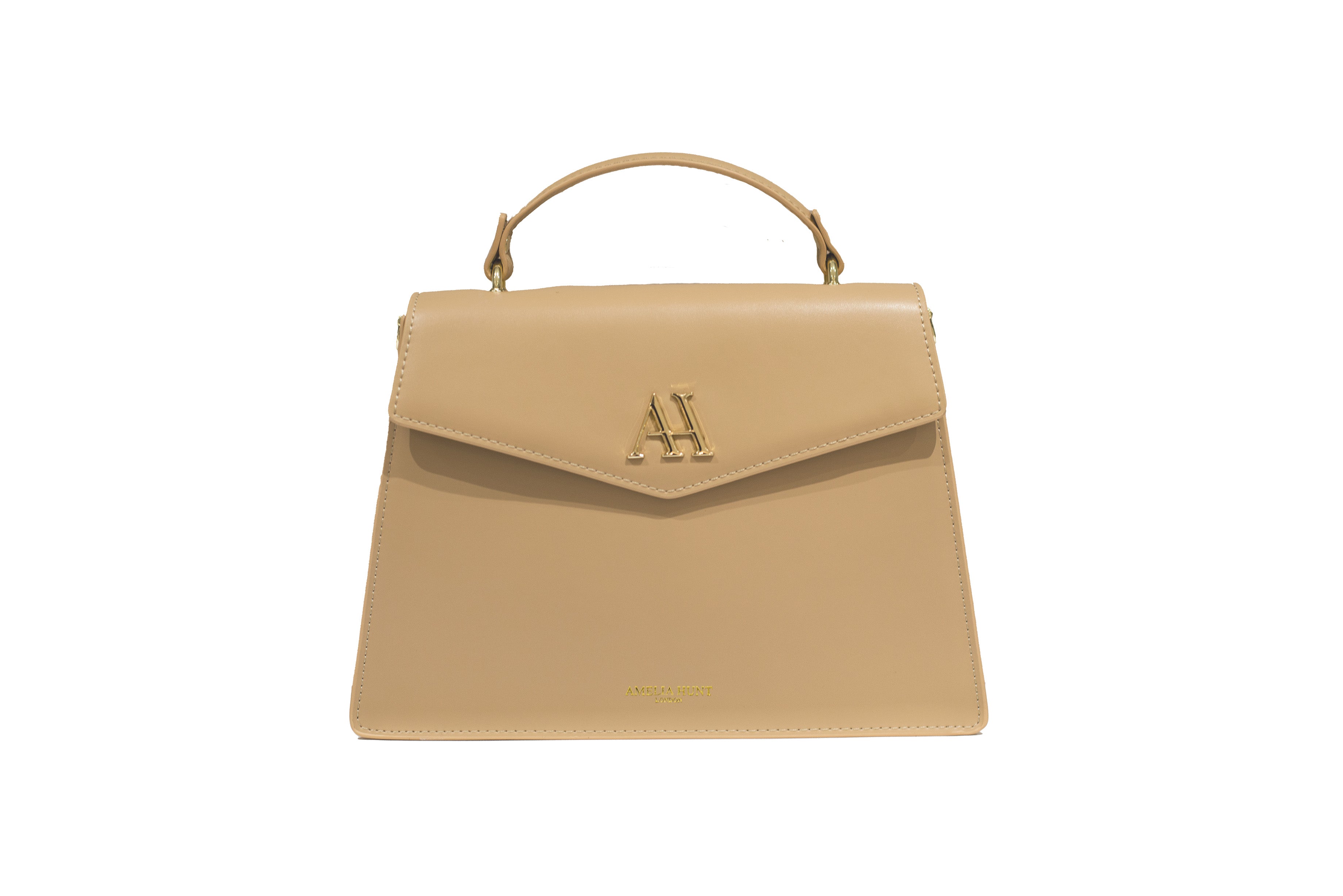 Amelia Hunt: Nude classic handbag